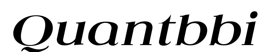 Quantas Broad Bold Italic Yazı tipi ücretsiz indir